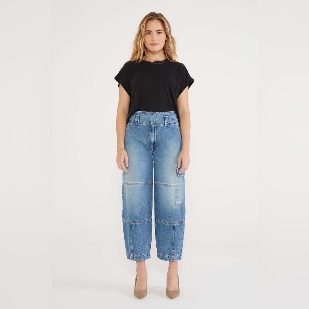 NEW! ETICA Juni Relaxed Barrel Cargo in North Shore 👖 SZ 28 NWT!! - Picture 4 of 10